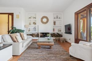 Χώρος καθιστικού στο Casa Four charming Ibiza villa with sea view!