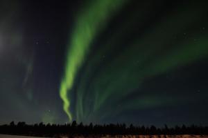 an image of the northern lights in the sky at Ivalo River Camping in Ivalo