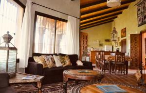 A seating area at Cortijo Zalamea