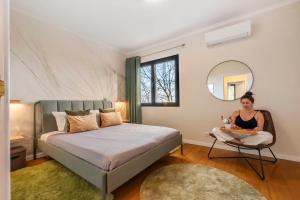 Postel nebo postele na pokoji v ubytování Villa Monte