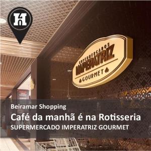 a sign for a shopping centre in a mall at H70-Hostel 70 FLORIPA in Florianópolis