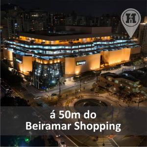 a do benjamin shopping center at night at H70-Hostel 70 FLORIPA in Florianópolis