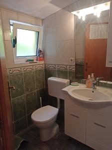 Kúpeľňa v ubytovaní Apartments by the sea Podgora, Makarska - 2593