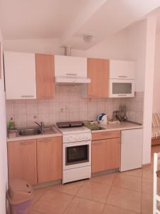 Kuchyňa alebo kuchynka v ubytovaní Apartments by the sea Podgora, Makarska - 2593