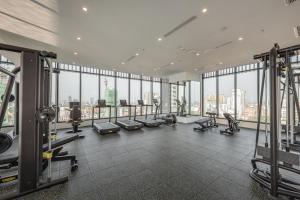 Fitness centrum a/nebo fitness zařízení v ubytování Grand Mansion