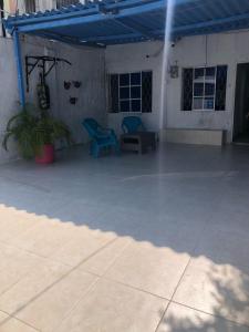 Patio nebo venkovní prostory v ubytování Casa Santorini II