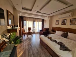 Voodi või voodid majutusasutuse tourist hotel toas