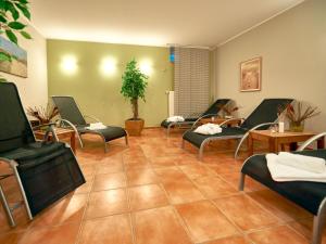 Ein Sitzbereich in der Unterkunft Villa Seerose - Appartement 11