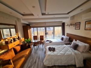 Voodi või voodid majutusasutuse tourist hotel toas