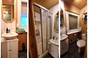 Koupelna v ubytování Ferienhaus Allzunah