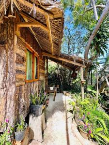 Đà Lạt Củi Homestay外面的花园