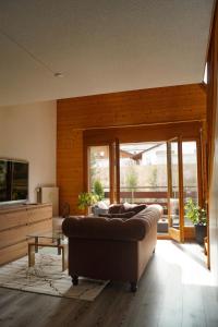 Télévision ou salle de divertissement dans l'établissement Duplex lumineux avec vue