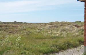 un prato erboso con una collina sullo sfondo di Awesome Home In Thisted With Sauna a Nørre Vorupør