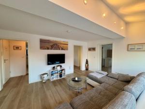 Et tv og/eller underholdning på Ferienwohnung Linder Grube