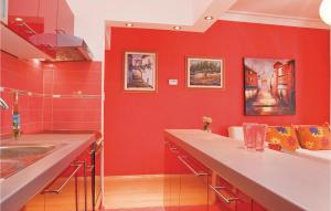 Kuchyň nebo kuchyňský kout v ubytování Apartment Augusta Senoe V