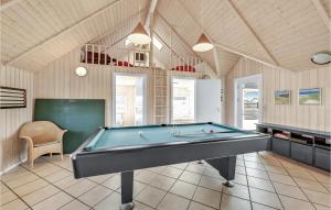 a billiard room with a pool table in it at Holiday Home Gloryvej Harboøre Iv in Harboør