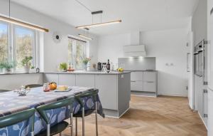 O bucătărie sau chicinetă la Cozy Home In Ringkøbing With Sauna