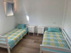 Postel nebo postele na pokoji v ubytování Ferienwohnung Benidorm