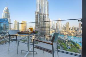 Μπαλκόνι ή βεράντα στο Venetian - Stay at Address Opera with Burj & Fountain views