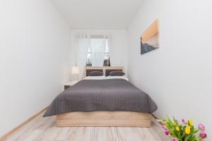Posteľ alebo postele v izbe v ubytovaní Jantar Apartamenty City Center