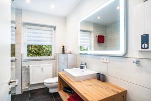 Koupelna v ubytování Ferienwohnung Wilde7