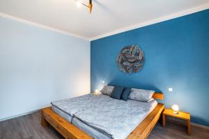 Postel nebo postele na pokoji v ubytování Ferienwohnung Wilde7