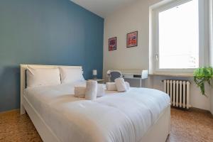 Postel nebo postele na pokoji v ubytování Italianflat - University rooms