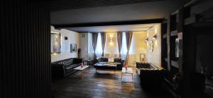Posezení v ubytování Pension Melsungen vormals Hotel Bartenwetzer