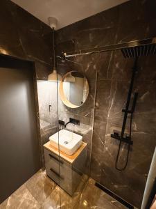 Kúpeľňa v ubytovaní Apartament Bubble z darmowym parkingiem