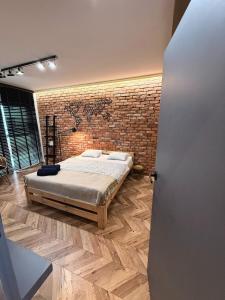 Posteľ alebo postele v izbe v ubytovaní Apartament Bubble z darmowym parkingiem