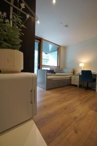 Posezení v ubytování 1-bedroom business hub easy life