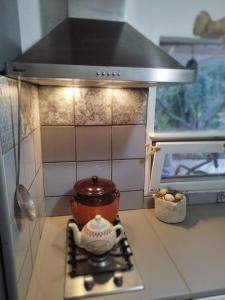 Kuchyň nebo kuchyňský kout v ubytování Jenoa, sealight house