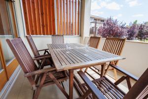 Balkón alebo terasa v ubytovaní Jacht Apartmanok