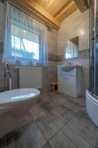 Kúpeľňa v ubytovaní Domek Pod Laskiem + 15 fotografií