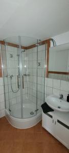 Et badeværelse på Ferienwohnung Mila + 22 billeder