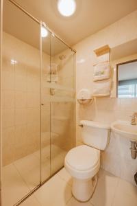 Koupelna v ubytování HOTEL VERANO