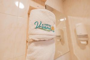 Koupelna v ubytování HOTEL VERANO