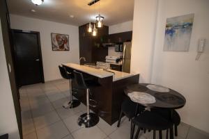 Kuchyň nebo kuchyňský kout v ubytování Mavil Apartment