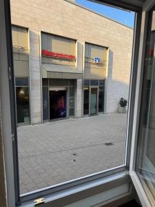 a view of a building from a window at Luxus-Apartment im Herzen von Ludwigsburg in Ludwigsburg