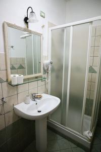Koupelna v ubytování B&B Al Centro