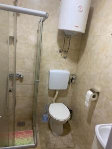 Koupelna v ubytování Apartmani Amon