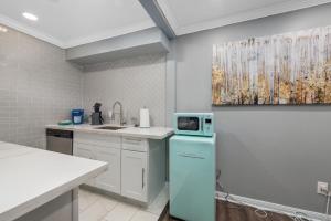 Montrose 1BR Apartment with Modern Vibes and Fast WiFi的厨房或小厨房