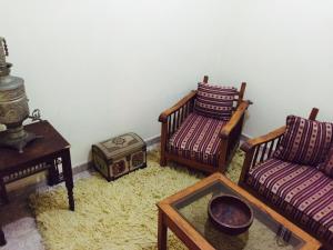 Posezení v ubytování Chez Fouzia