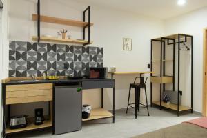Η κουζίνα ή μικρή κουζίνα στο Lofts NUEVE - Centro Histórico Querétaro