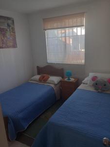 Postel nebo postele na pokoji v ubytování private room labranza temuco