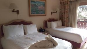 Voodi või voodid majutusasutuse Hotel Gasthof Gramshammer toas