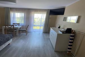 Kuchyň nebo kuchyňský kout v ubytování Apartment in Mi dzywodzie near Baltic Beaches