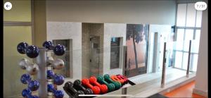 Fitness centrum a/nebo fitness zařízení v ubytování Flat Piemonte