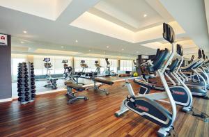 Fitness centrum a/nebo fitness zařízení v ubytování Estadia Hotel