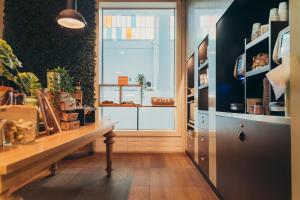 TV a/nebo společenská místnost v ubytování Trafo Hotel Baden